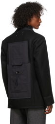 Maison Margiela Black Wool Felt Uniform Blazer