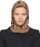 Henrik Vibskov Beige & Orange Dusk Knit Balaclava