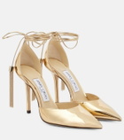 Jimmy Choo - Eris 100 metallic leather pumps