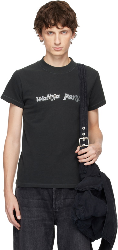 Photo: ERL Black 'Wanna Party' T-shirt