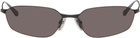 Balenciaga Black Engraved-Logo Sunglasses