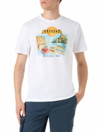 MC2 Saint Barth Man Cotton T-shirt With Algida Portofino Print | Algida® Special Edition