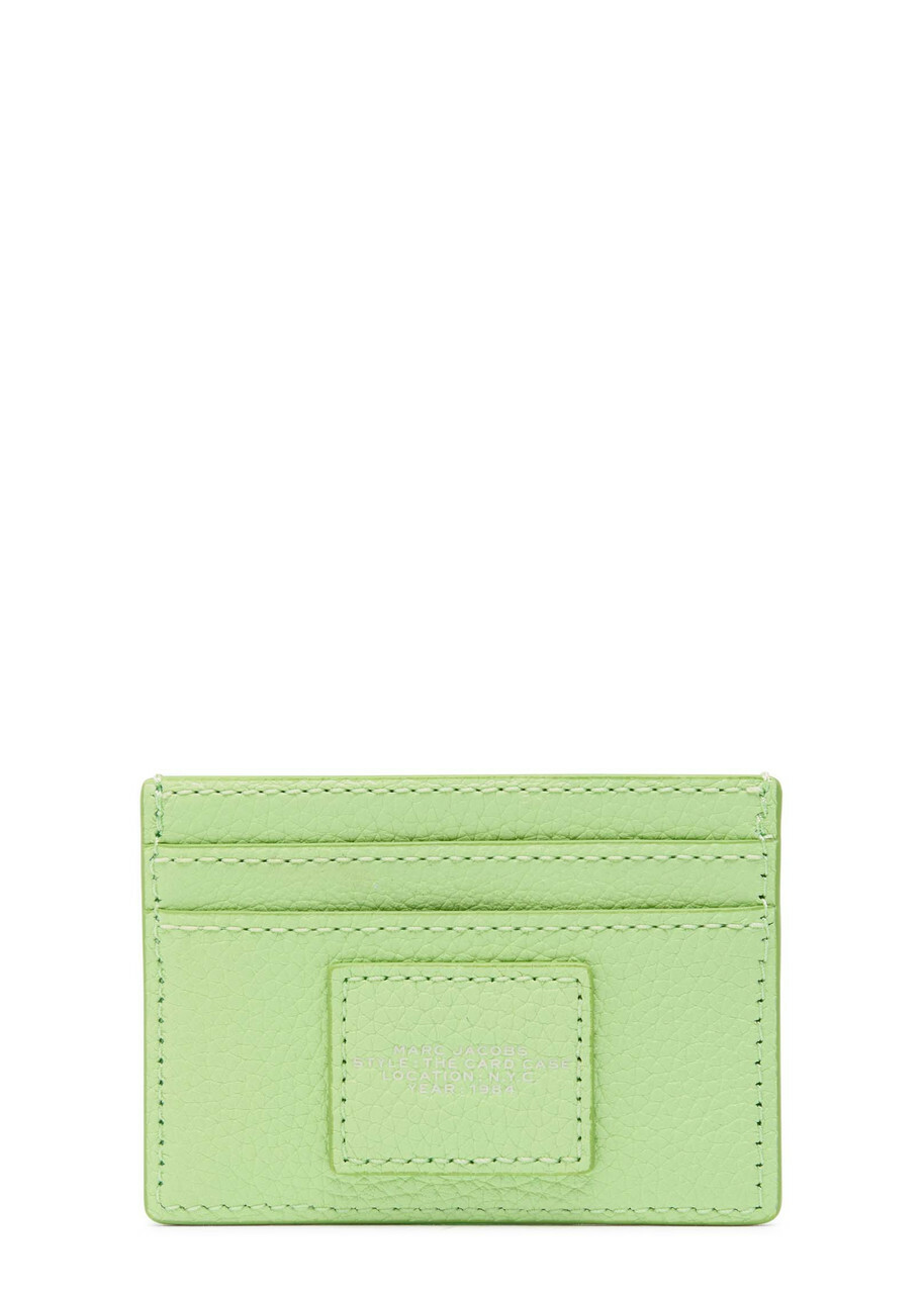 Marc Jacobs The Card Case Leather Card Holder - Mint - One Size