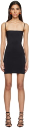 ioannes Black Slip Minidress