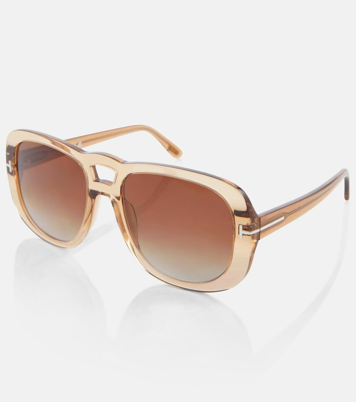 Tom Ford Billie Tortoiseshell Sunglasses with Brown Gradient Lenses NWT TOM FORD EYEWEAR Paloma square-frame tortoiseshell acetate  main image 4