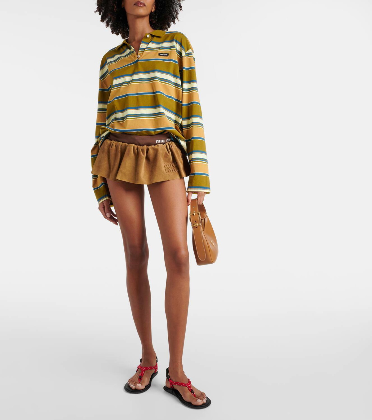 送料込/関税込■ Miu Miu■Riviere レザートリム サンダル Miu Miu | Riviere Cord and Leather Sandals – Kirna Zabête