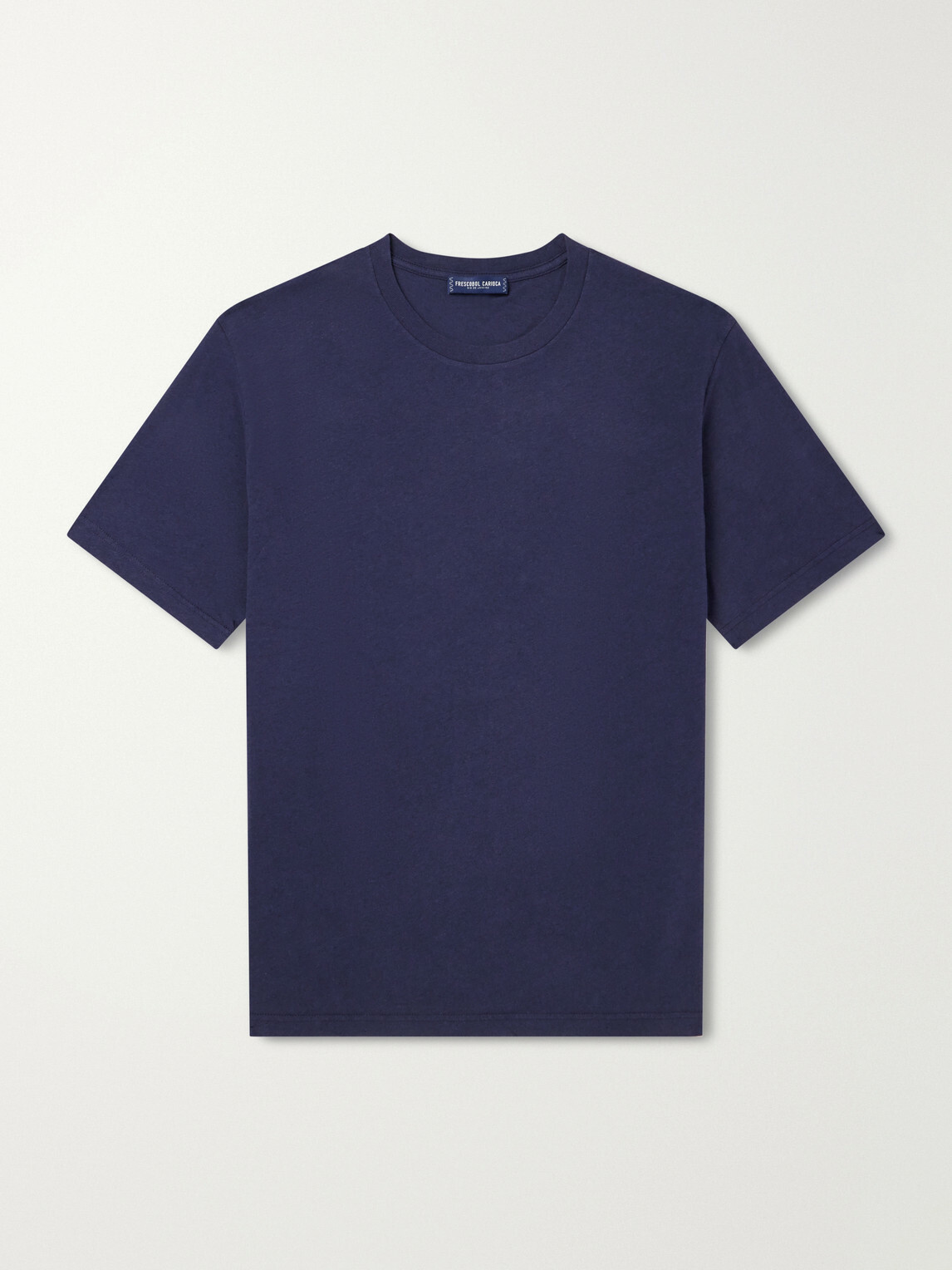 Frescobol Carioca - Dinis Linen-Blend T-Shirt - Blue