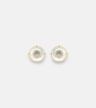 Mateo 14kt gold (585/1000) earrings with diamonds and pearls