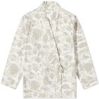 Universal Works Men's Kyoto Work Jacket in Ecru Camo