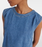 Velvet Loren denim top