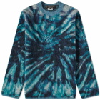 Comme des Garçons Homme Plus Men's Mohair Tie Dye Print Crew Knit in Blue