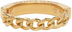 Bottega Veneta Gold Curb Chain Ring
