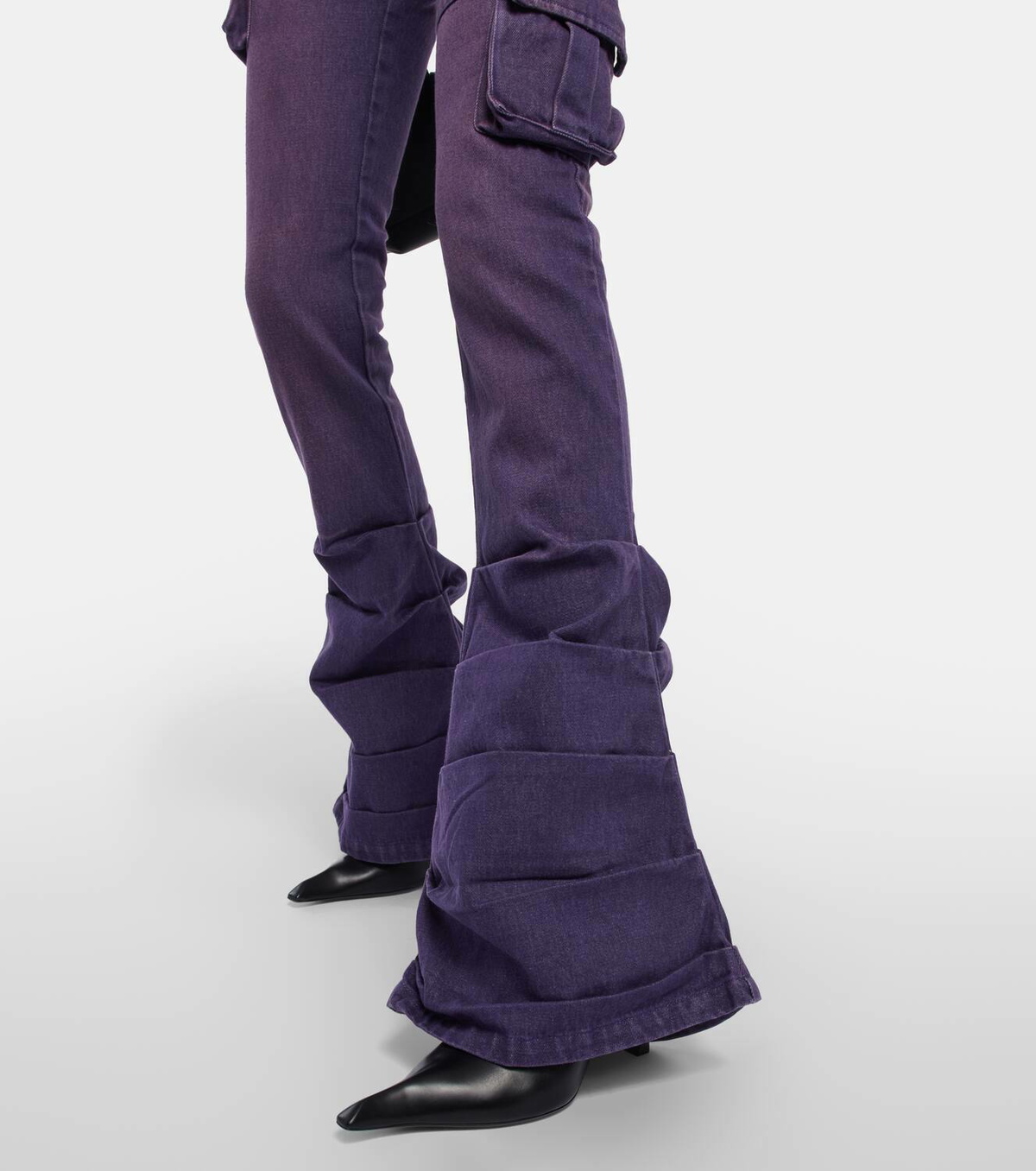 Didu Gathered flared jeans