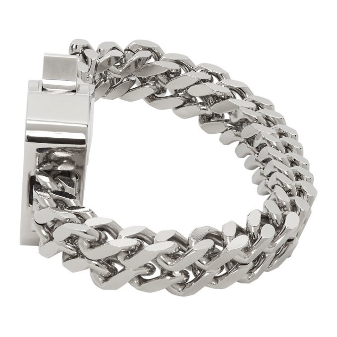 1017 ALYX 9SM Silver Cubix Mini Bracelet 1017 ALYX 9SM