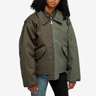 (di)vision Women's Bomber Split Jacket in Green/Brown