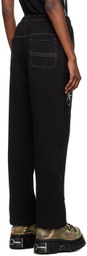 Raga Malak Black Drawstring Lounge Pants