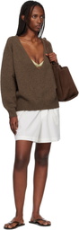 Baserange Brown Soar V-neck Sweater