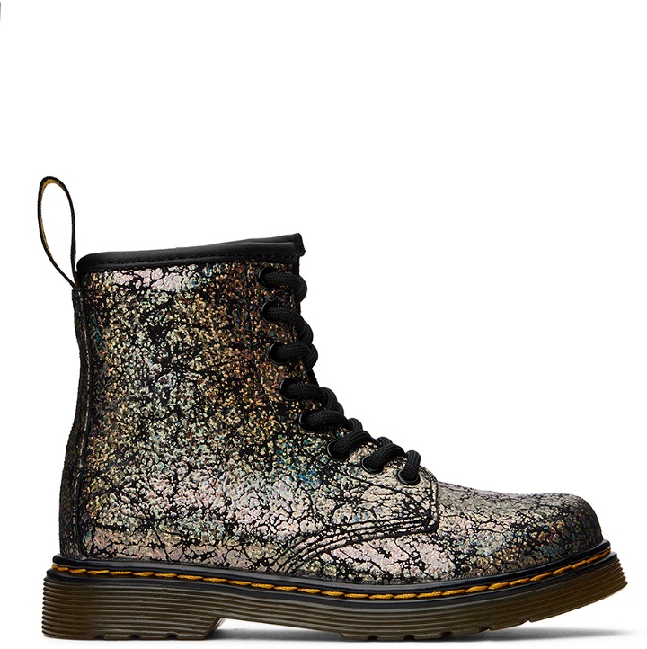 Photo: Dr. Martens Baby Black 1460 Crinkle Boots