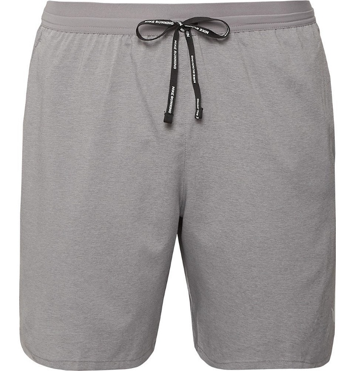 Photo: Nike Running - Stride 2-in-1 Flex Dri-FIT and Mesh Shorts - Gray