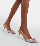 Valentino Garavani VLogo Signature embellished slingback pumps