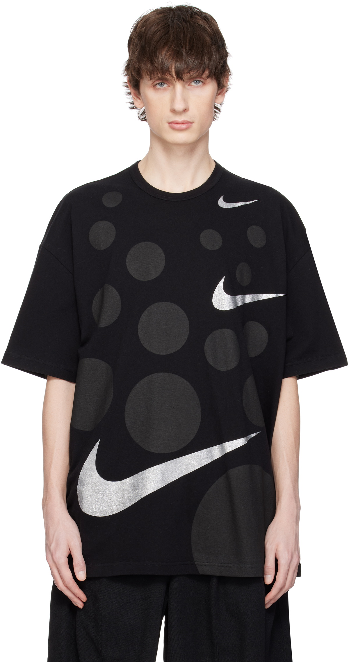 Comme des Garçons Black x Nike Message T-Shirt in White