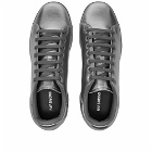 Raf Simons Men's Orion Leather Cupsole Sneakers in Silver