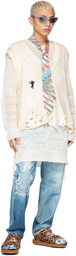 Doublet Off-White Winder Yarn Sweater