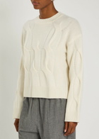 Lisa Yang Sammie Cable-knit Cashmere Jumper Cream