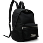 AMIRI Black Logo Patch Nylon Backpack