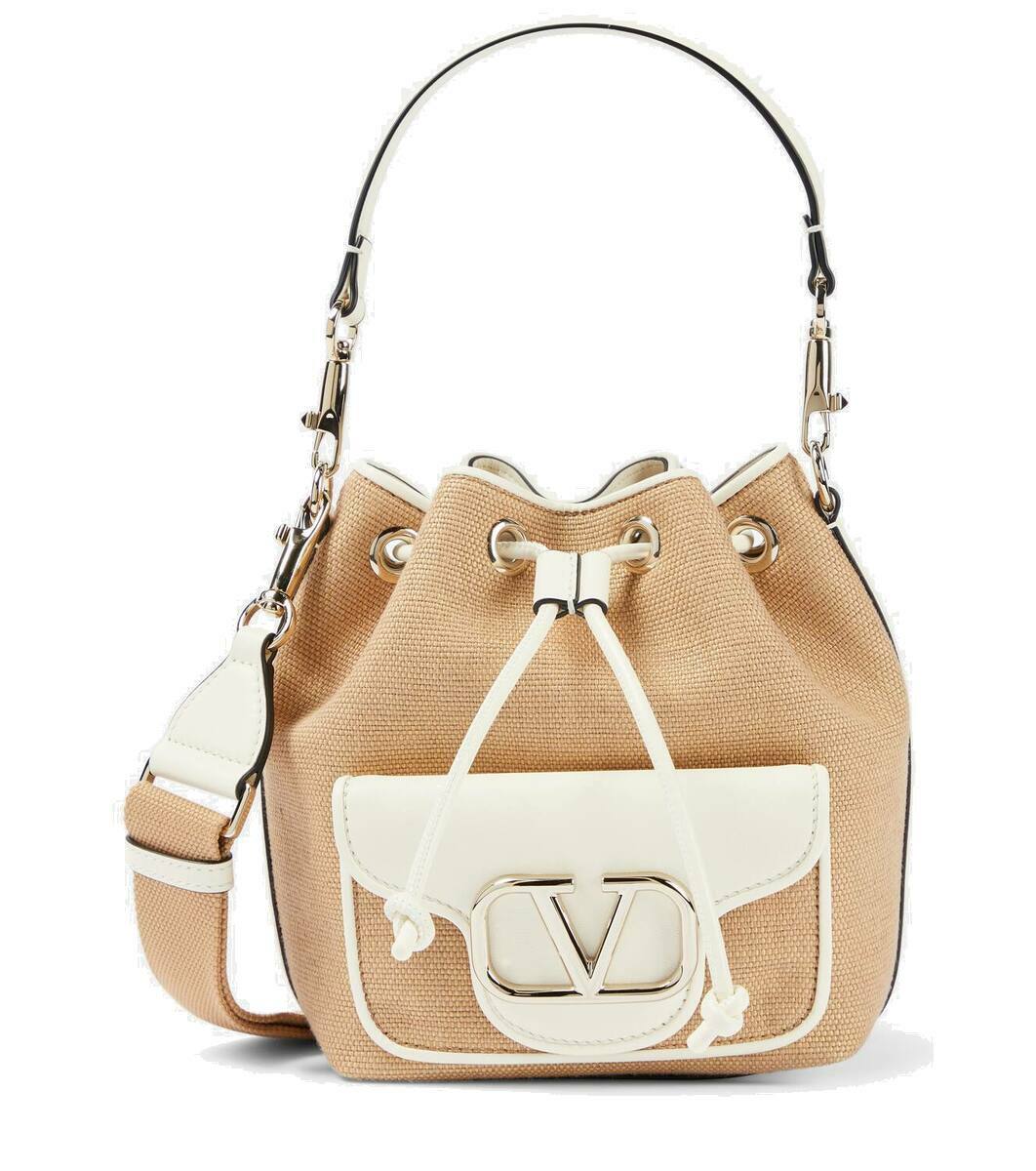 Valentino Garavani Blue Raffia Backet Bag main image 1