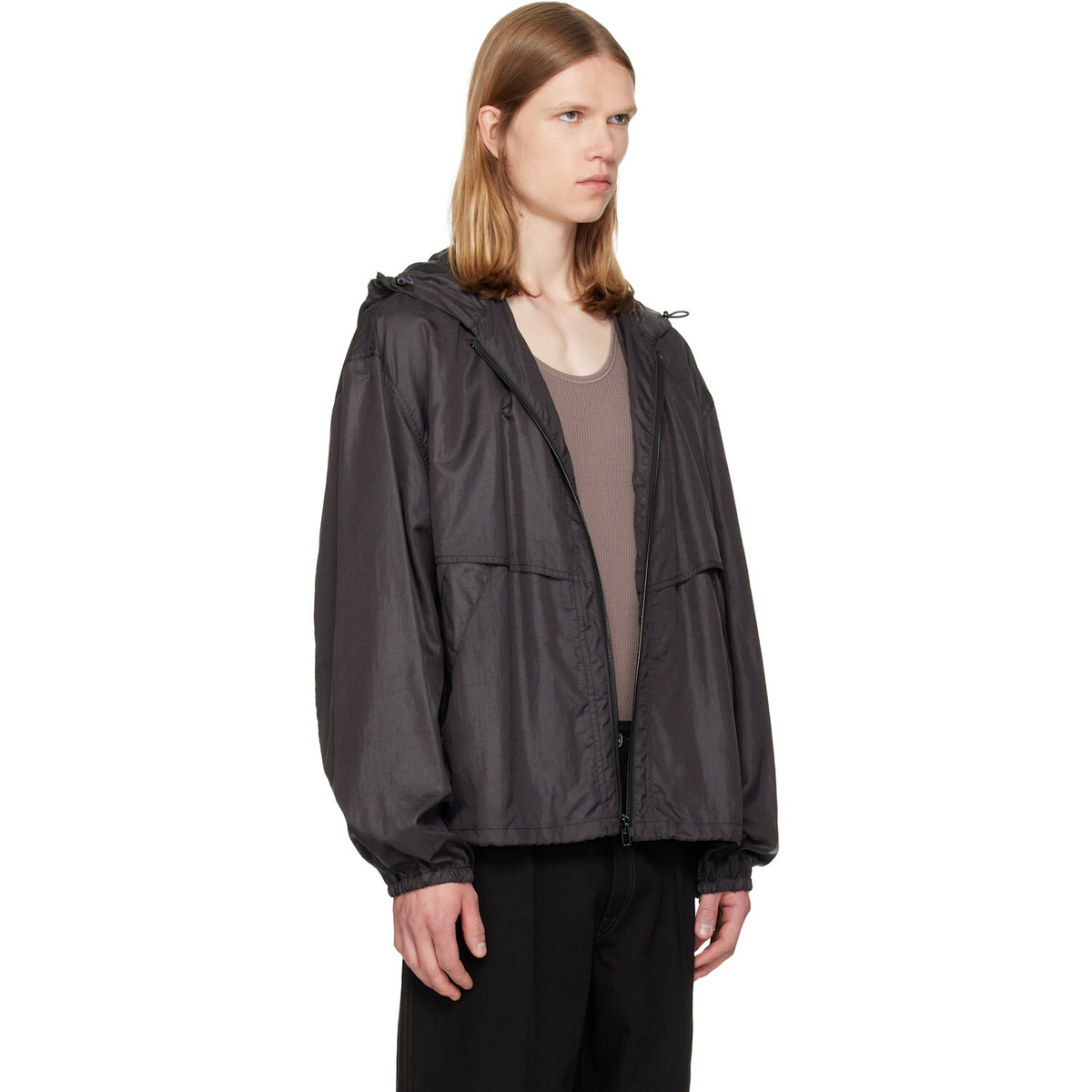 LEMAIRE Gray Windbreaker Jacket