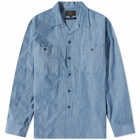 Beams Plus Men's Indigo Work Shirt in Blue