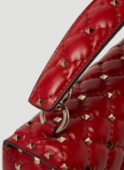 Rockstud Handbag in Red