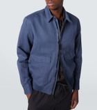 Brioni Linen and cotton blouson jacket