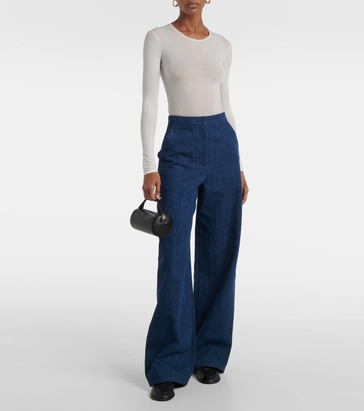 Fforme Ames sheer silk-blend top