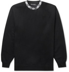 Acne Studios - Oversized Logo-Jacquard Fleece-Back Jersey Sweatshirt - Black