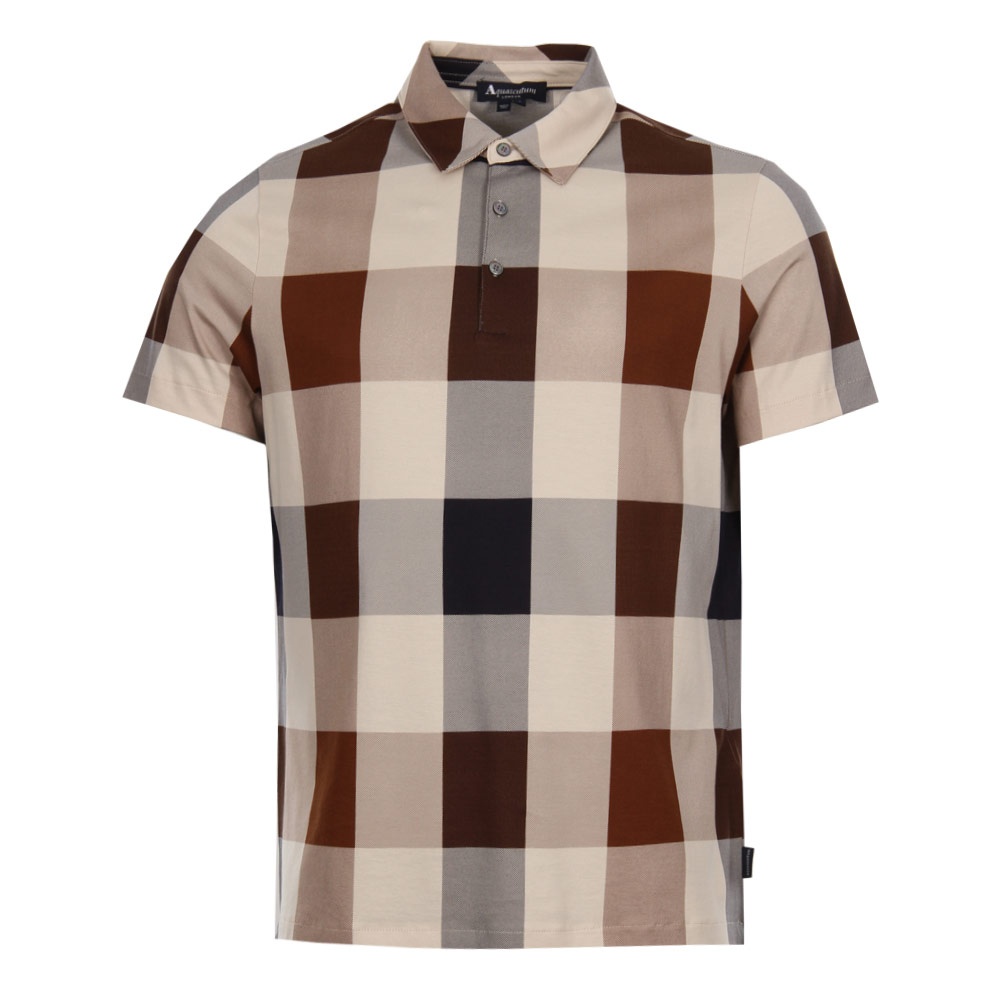 Polo Shirt - Brown Check