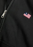 Cole Buxton Embroidered Cotton Sweatshirt Black