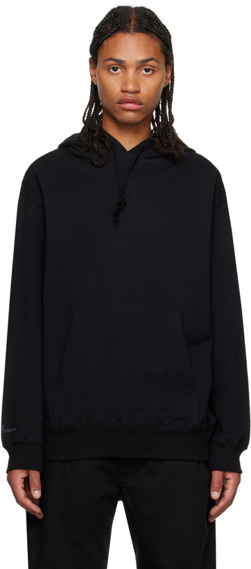 Photo: Y's For Men Black Printed Hoodie