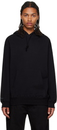 Y's For Men Black Printed Hoodie