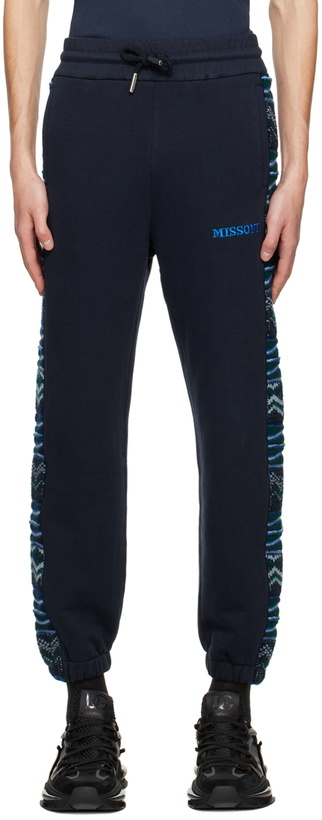 Photo: Missoni Navy Drawstring Lounge Pants