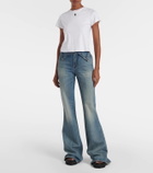 Alexander McQueen Skull cropped cotton T-shirt