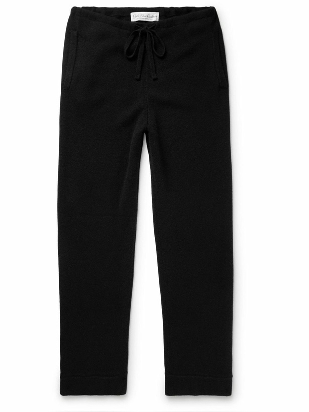 Photo: God's True Cashmere - Straight-Leg Cashmere Drawstring Trousers - Black