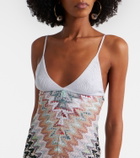 Missoni Zigzag lamé midi dress