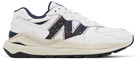 New Balance White Hot Dog Sauce 57/40 Sneakers