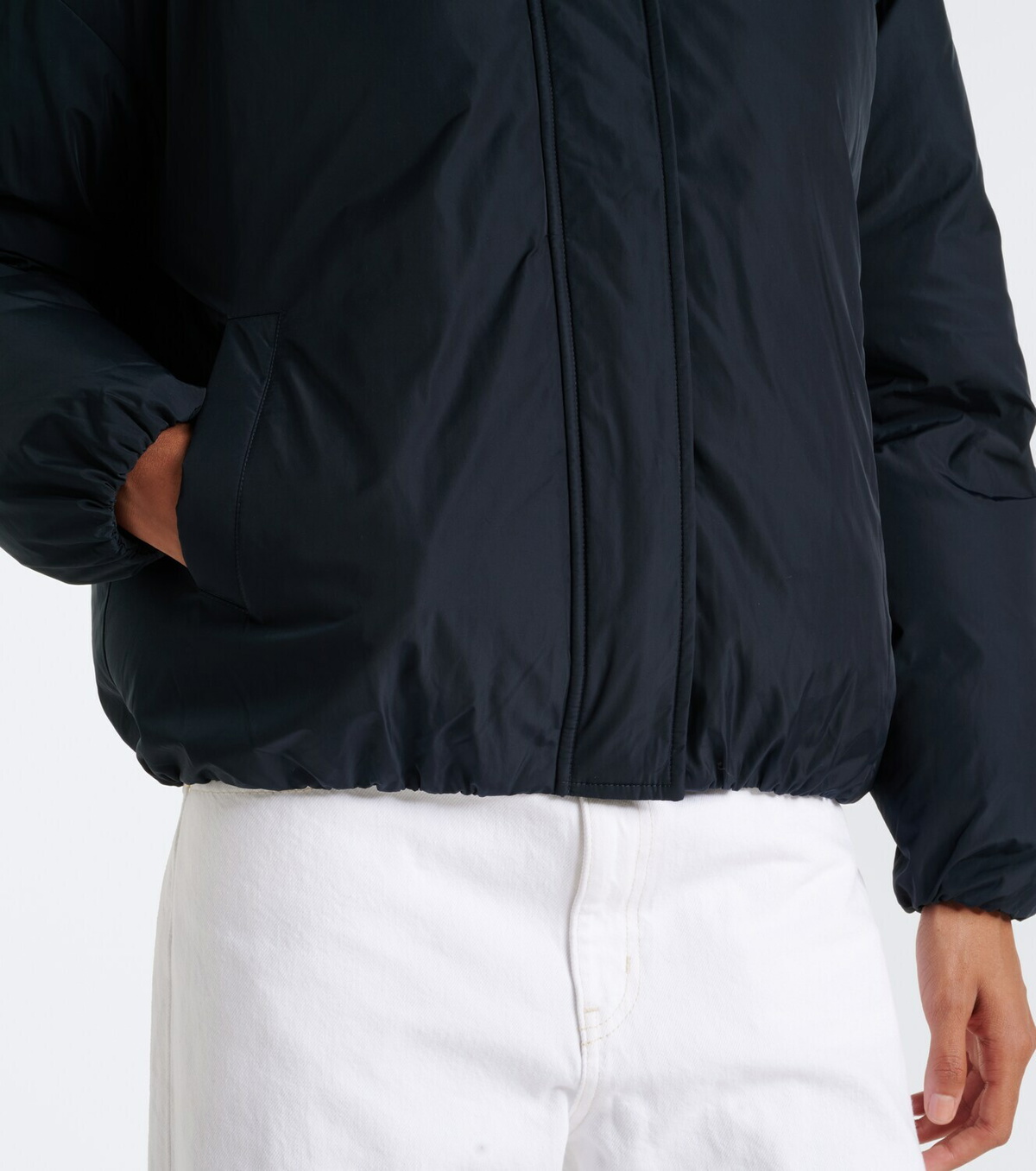 Yves Salomon Wool-trimmed down jacket