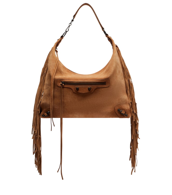 Photo: Balenciaga Le City Medium suede shoulder bag