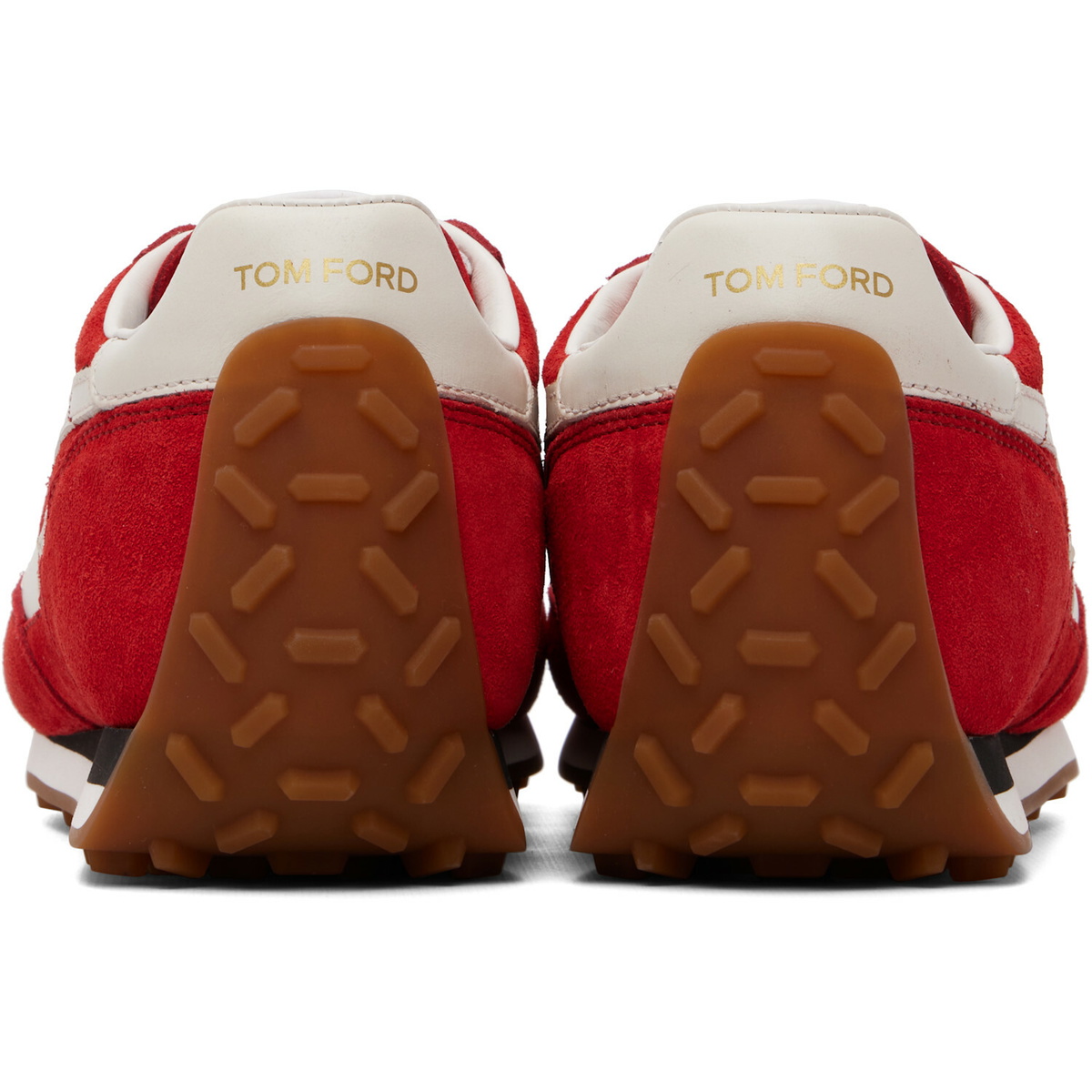 TOM FORD Red Suede Mick Sneakers