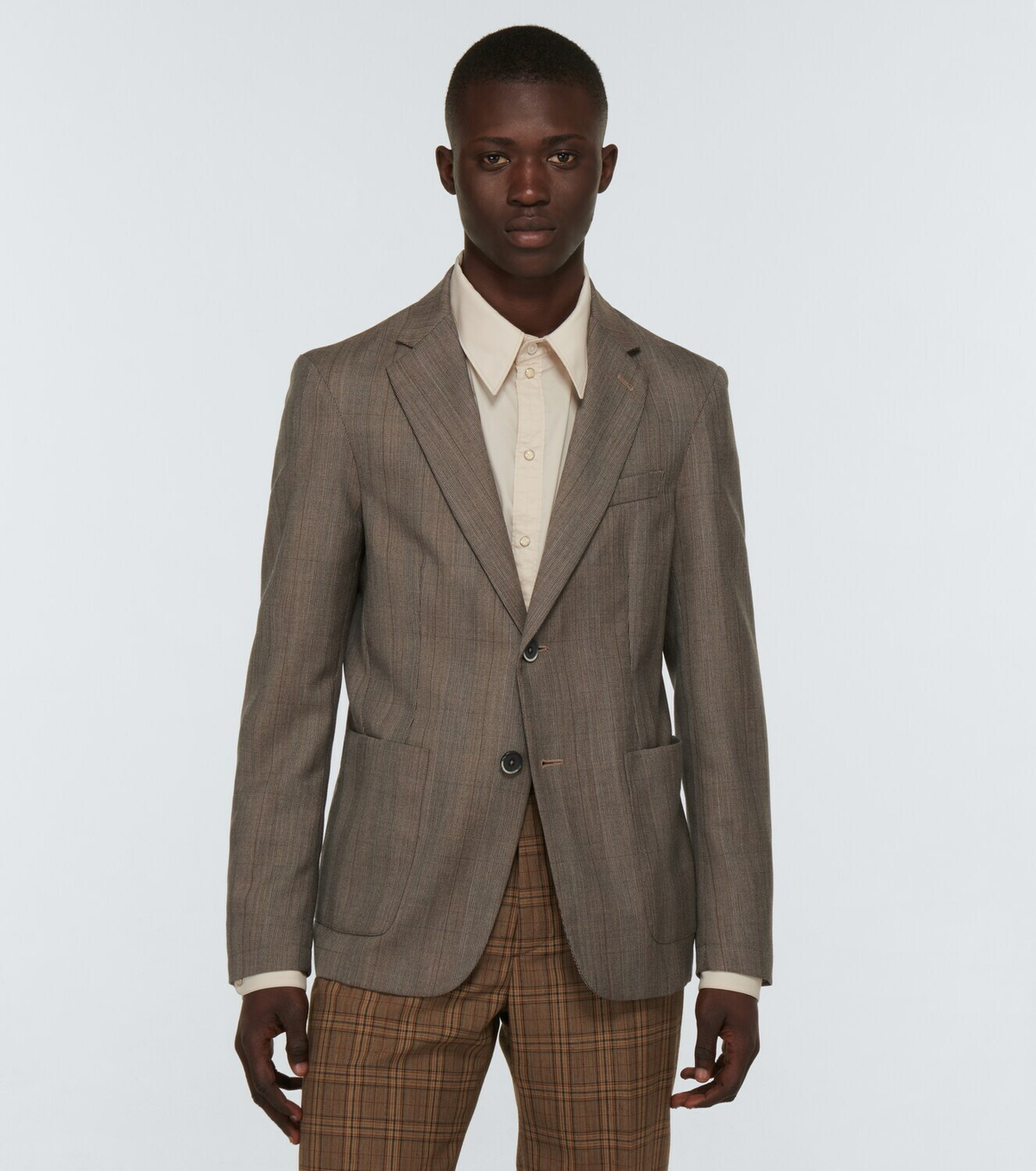 Barena Venezia - Checked wool single-breasted blazer Barena
