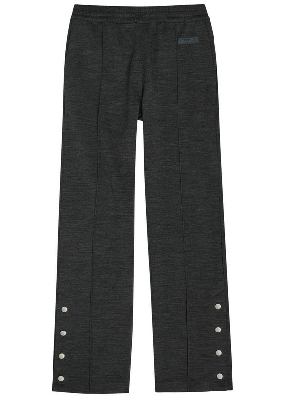 Photo: Givenchy Logo-appliquéd Straight-leg Track Pants Grey